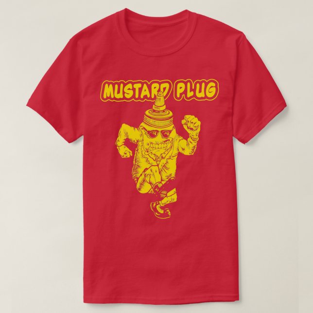 Camiseta Plug Mustard Plug da Skankin (Frente do Design)
