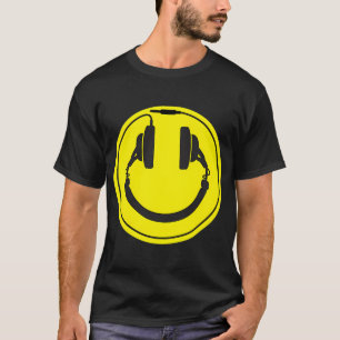 Camiseta plugue de fio de fones de ouvido