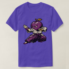 Camiseta Plum Aikido Flow — Vintage Retro Harmony Fighter 
