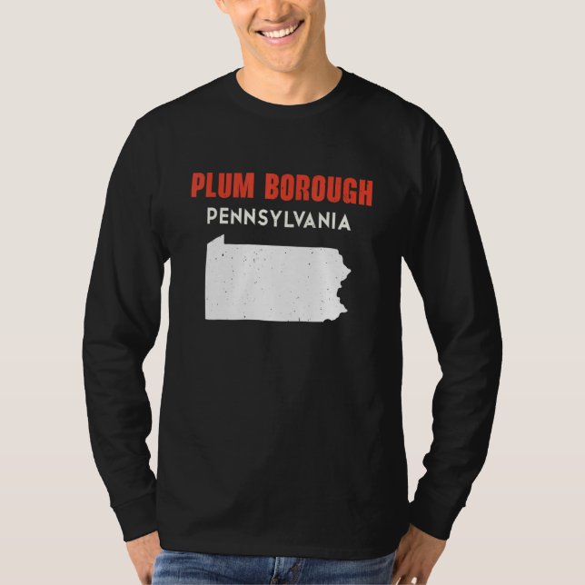 Camiseta Plum borough Pennsylvania USA State America Travel (Frente)