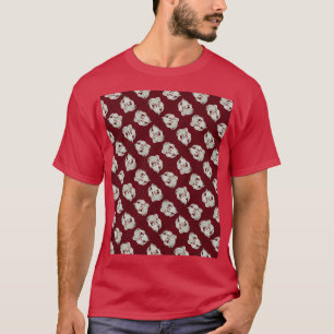 Camiseta Plum branco de mármore esmagado abstrato