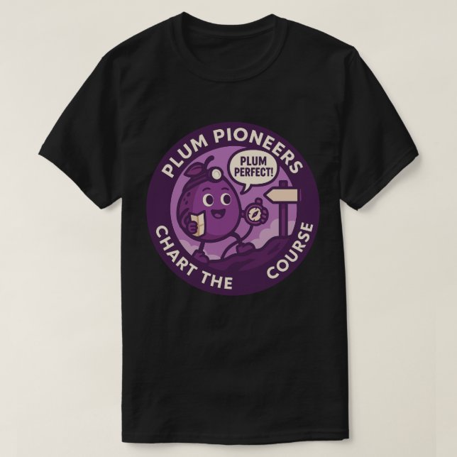 Camiseta Plum Perfect Explorer Navigation (Frente do Design)
