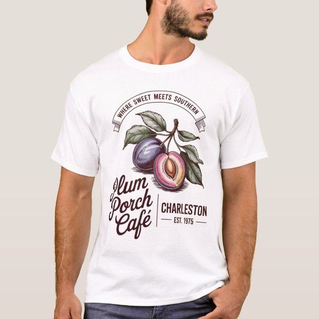Camiseta Plum Porch Café (Frente)