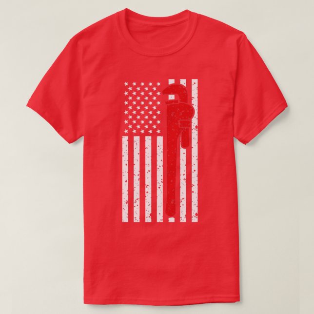 Camiseta Plumbador de Linha Fino Patriot (Frente do Design)