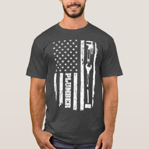 Camiseta Plumber American Flag USA Plumbing