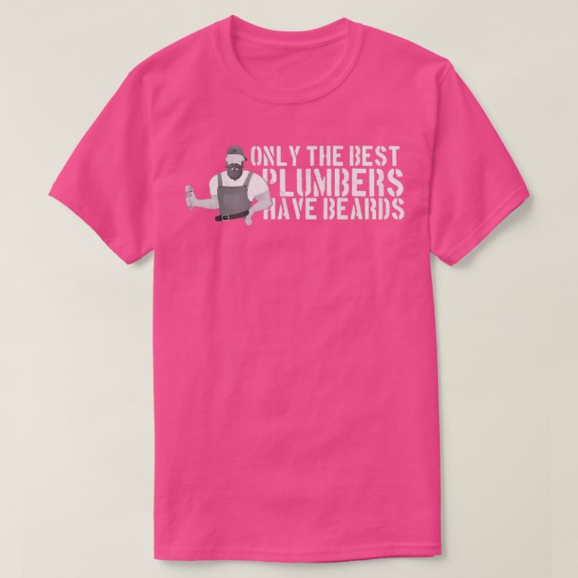 Camiseta Plumber Beard (Frente do Design)