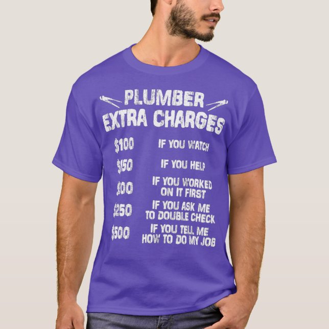 Camiseta plumber extra charges shirt (Frente)