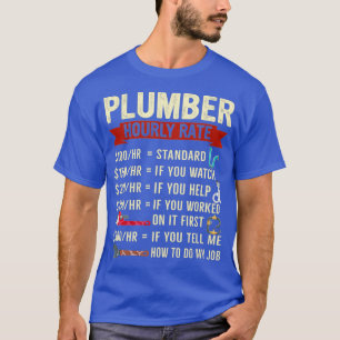 Camiseta Plumber Horário da Taxa Horária Descrição Engr