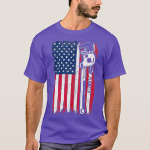 Camiseta Plumber Patriotic American Flag Patriot Plumbing