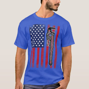 Camiseta Plumber Plumber USA Flag (2)
