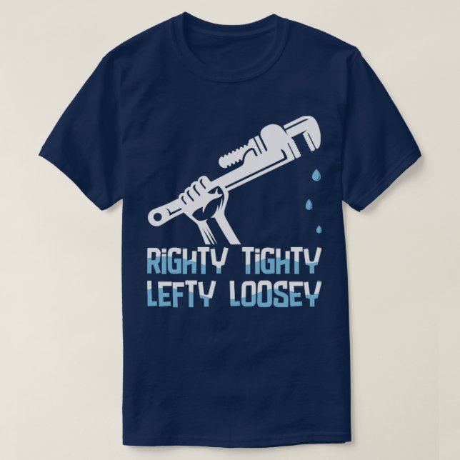 Camiseta Plumber Righty Lefty Loosey (Frente do Design)
