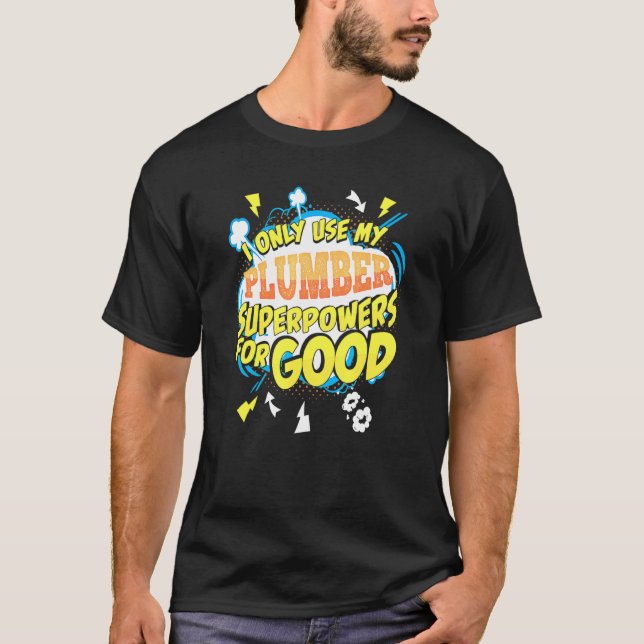 Camiseta Plumber superpote a ideia de presente (Frente)