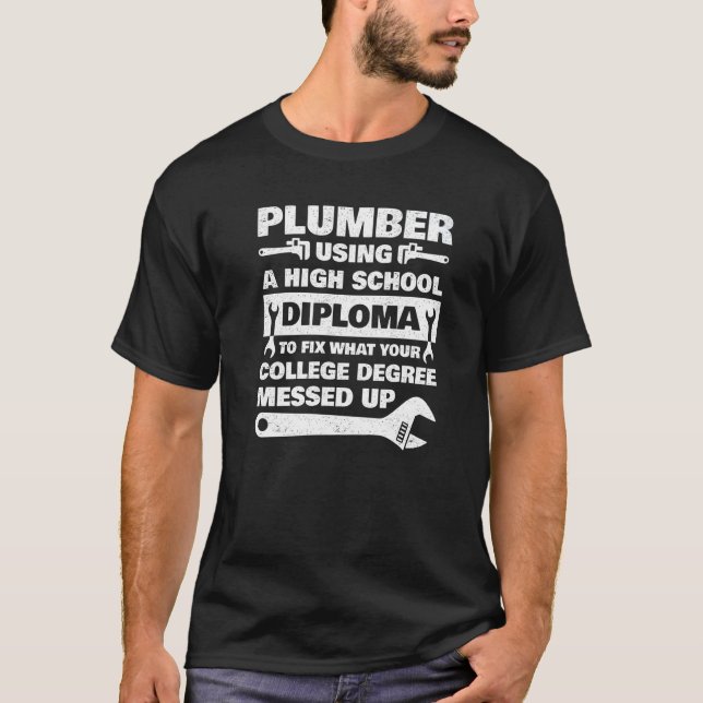 Camiseta Plumbing For Men Women Master Plumber Handyman  7 (Frente)