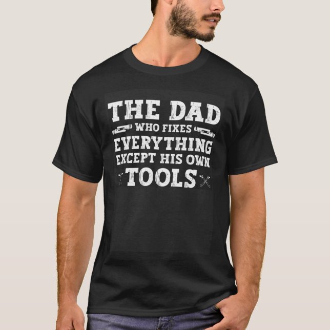 Camiseta Plumbing Plumber Dad Who Fixes Everything (Frente)