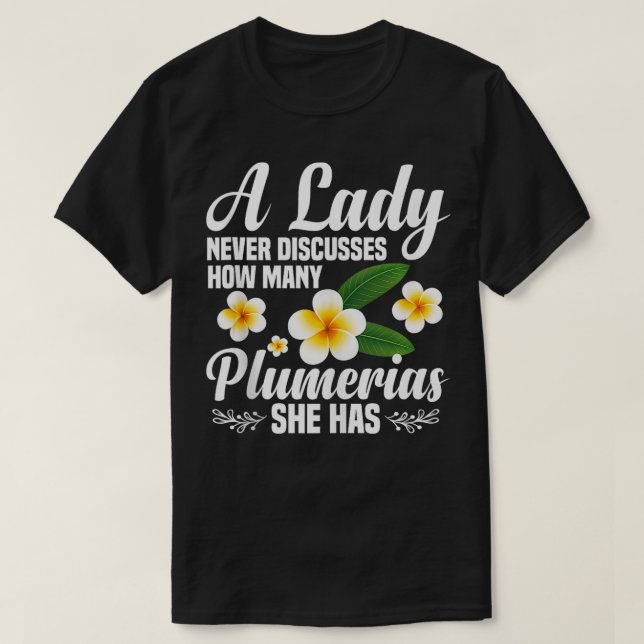 Camiseta Plumeria Entusiasta Plumeria Seeds Plantas Live Pl (Frente do Design)