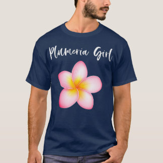 Camiseta Plumeria Girl Frangipani Hawaiian Lei Flower