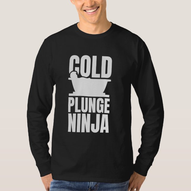 Camiseta Plunge Frio Ninja Ice Bath Cold Plunge (Frente)