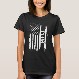 Camiseta PLUR Estados Unidos se afogou com sinalizador dos