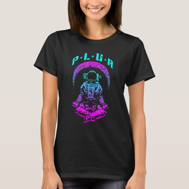 Camiseta Plur Peace Love Unity Respeite Techno Rave Edm Ast (Frente)