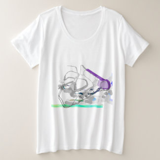 Camiseta Plus Size Э т о и з а д й н д, е, т, к, а,!