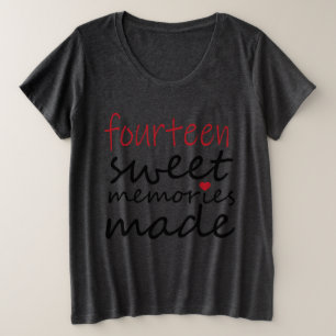 CAMISETA PLUS SIZE 14 MEMÓRIAS DOCES FEITAS