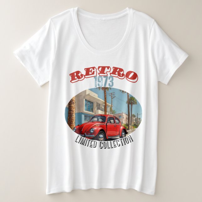 CAMISETA PLUS SIZE 1973 RETRO - REVIVAL (RECOLHA LIMITADA) (Frente do Design)