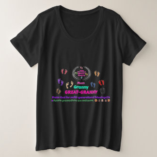 Camiseta Plus Size 2025 Great-Granny Commemorative