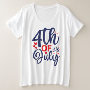 Camiseta Plus Size 4 de julho-68826