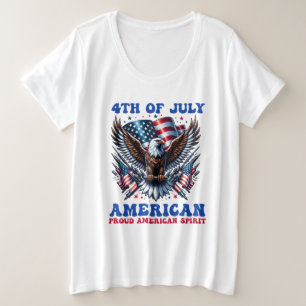Camiseta Plus Size 4 de julho de American Eagle Sublimation-61902