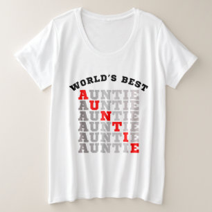 Camiseta Plus Size A melhor tia do mundo