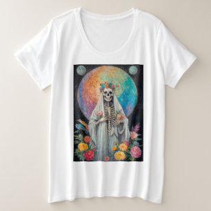 Camiseta Plus Size A Niña Blanca Santa Morte