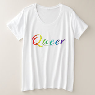 Camiseta Plus Size A palavra única expressiva e estranha de SlipperyJ