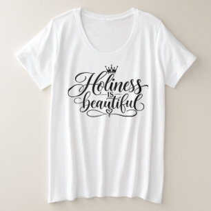 Camiseta Plus Size A santidade é linda