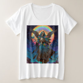 Camiseta Plus Size A Sombra Benévola Santa Morte