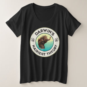 Camiseta Plus Size A Teoria Mais Hairista de Darwin, Cute Wooly Mammo