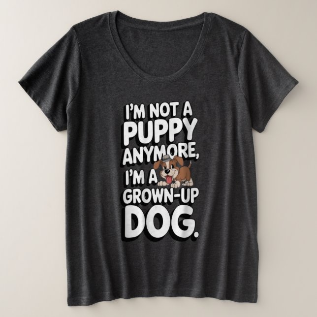 Camiseta Plus Size A Viagem do Cachorro Crescido (Frente do Design)