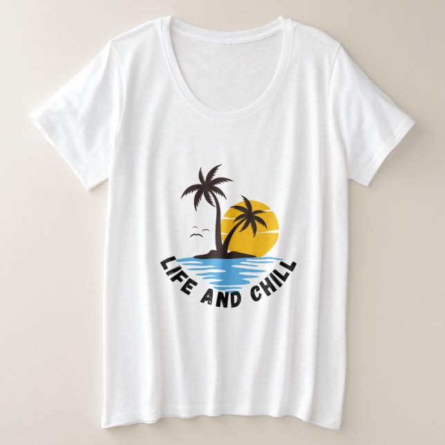Camiseta Plus Size A vida e as mulheres frias (Frente do Design)