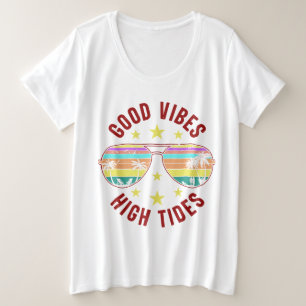 Camiseta Plus Size A vida é melhor na praia