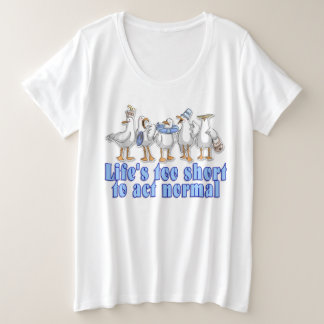 Camiseta Plus Size A vida é muito curta