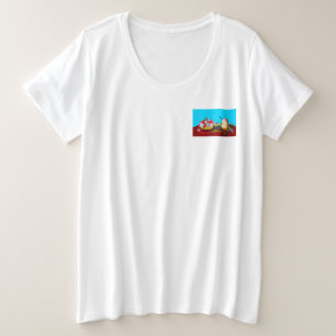 Camiseta Plus Size Abacaxi e sorvete com suor de fruta