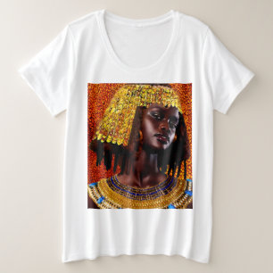 Camiseta Plus Size Abrace a Majestade das Rainhas Núbias
