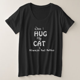 Camiseta Plus Size Abraços de gato