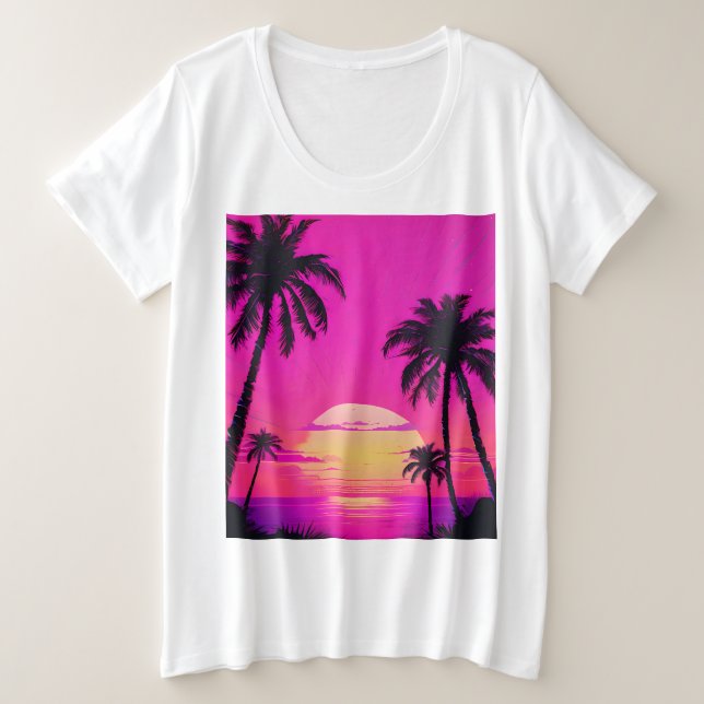 Camiseta Plus Size Abstract Tunnel Perspective with Two Figures (Frente do Design)