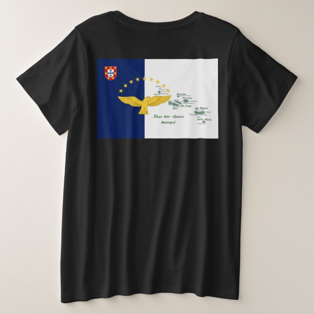 Camiseta Plus Size Açoriano (Verso do Design)