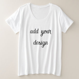 Camiseta Plus Size adicionar seu design
