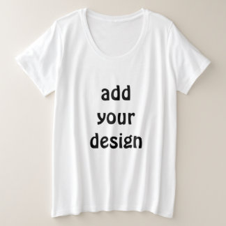 Camiseta Plus Size adicionar seu design