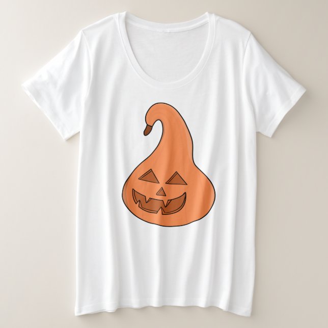 Camiseta Plus Size Adorobale Pumpkin (Frente do Design)