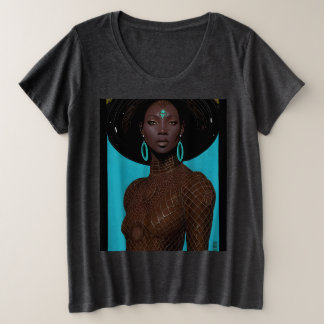 Camiseta Plus Size Afro Futuristic