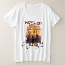 Camiseta Plus Size Albot Brothers Banda T-shirt assinada