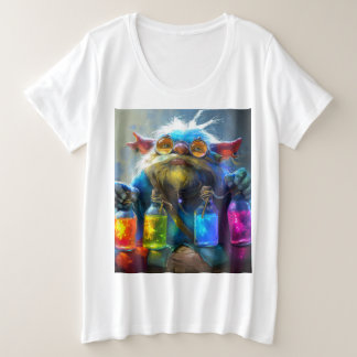Camiseta Plus Size Alquimista de Troll mágico